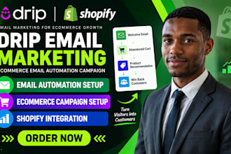 set up drip email marketing ecommerce email automation campaign