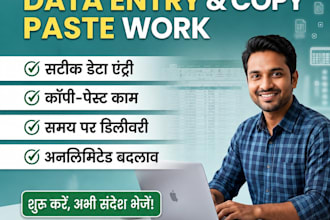 do professional data entry and copy paste work
