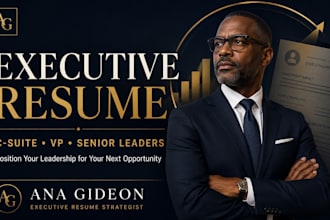 write an executive resume for c suite, vp and senior leadership roles