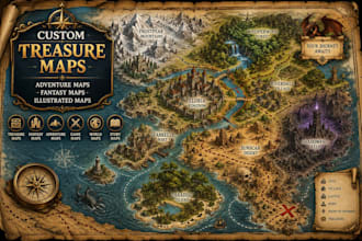 create treasure maps, adventure maps, fantasy maps and illustrated maps