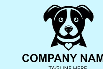 design amazing mascot cartoon logo for your dog