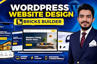 design, redesign wordpress website using bricks builder