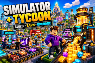 create a custom roblox simulator or tycoon game