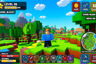 build roblox games, roblox map, roblox gui, roblox simulation
