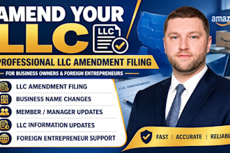 file llc amendment for existing, new llc business owner and foreign entrepreneur