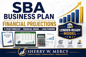 prepare sba business plan with financial projections lender ready funding model