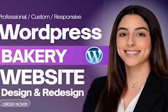 design a wordpress bakery website for your cake shop or food business
