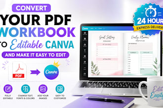 convert your workbook to editable canva and make it easy to edit