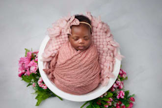 professionally edit newborn and baby photos