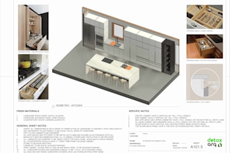 provide kitchen cabinetry 3d and shop drawings