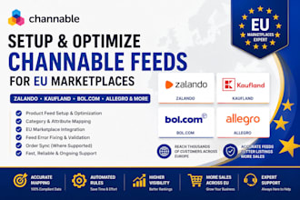 setup channable feeds for zalando kaufland bol com allegro and eu marketplaces