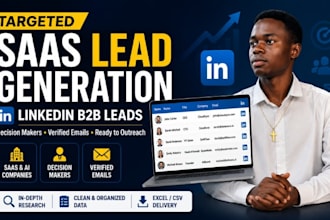 generate saas lead generation, targeted linkedin b2b leads