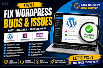 fix wordpress elementor woocommerce bugs and errors