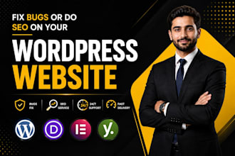speed up your wordpress site, fix bugs and do complete SEO