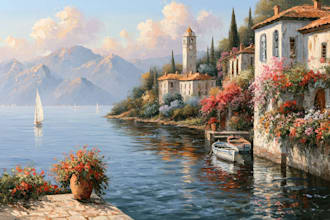 landscape oil painting art