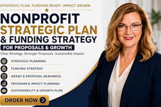 create a nonprofit strategic plan and funding strategy for proposals submit