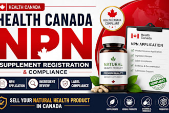 register your health canada npn for supplements and natural health products