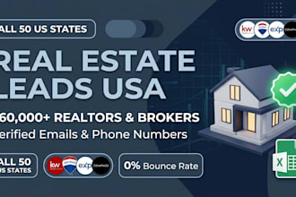 provide verified real estate leads and realtor email list