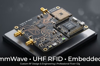 design mmwave rf pcb and uhf rfid antenna and embedded firmware