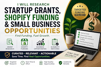 research startup grants and funding opportunities for your business