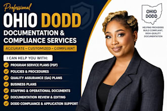do ohio dodd service plans policies quality assurance and compliance documents