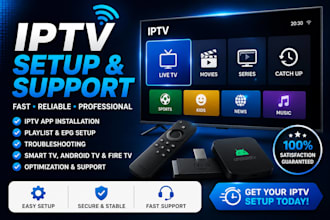 professionally set up your iptv app on smart TV and android TV