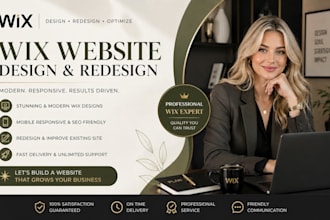 create profession wix website design and redesign