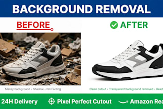 do background removal and amazon product editing