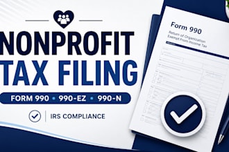 prepare and file US nonprofit form 990, 990 ez, 990 n