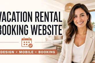 design a high converting vacation rental booking website