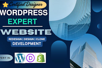 do wordpress website development bussiness website design as a website developer