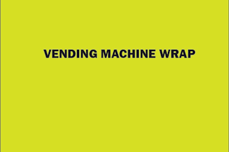 create eye catching vending machine wrap, cold drink, atm  wrap design