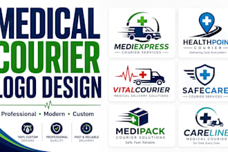 design a medical courier logo