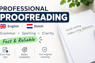 proofread the texts that you want to get checked