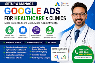 setup and manage google ads for medical spas, dentists and clinics