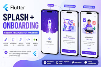 build custom flutter splash and onboarding screens