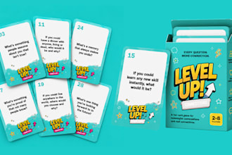 design card game board game card box packaging design for your game art