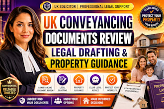 provide UK conveyancing documents review, legal drafting and property guidance