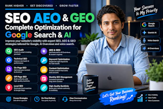 rank your website on google search ai, chatgpt chatbot, cloud ai with GEO SEO