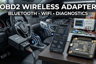 develop obd2 bluetooth, automotive scanner or wifi vehicle diagnostic adapter