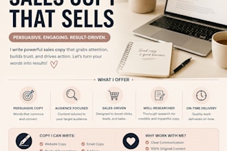 write persuasive copy that converts visitors into customers