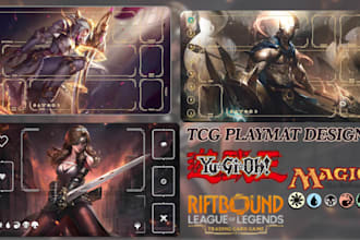 design custom tcg ccg playmat with or without zone for mtg pokemon yugioh