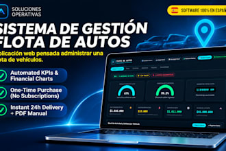 provide a fleet management crm web app in spanish