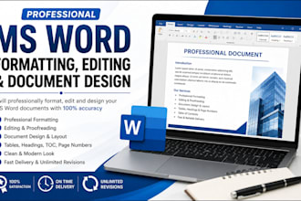 do ms word formatting, editing and document design