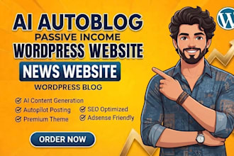 build an ai autopilot wordpress autoblog news website, wordpress blog