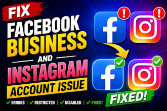 fix facebook business and instagram account issue