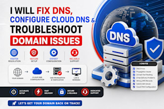 fix dns, configure cloud dns, dns management and troubleshoot domain issues