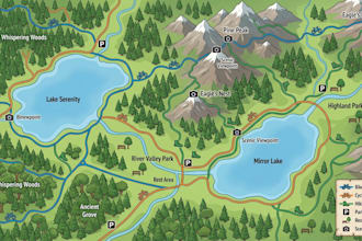 design bike trail maps, cycling maps and hiking route maps