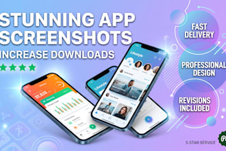 design aso app screenshots for play store and app store screenshots mockups