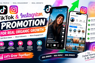 do organic tiktok instagram promotion tiktok marketing tik tok video promotion